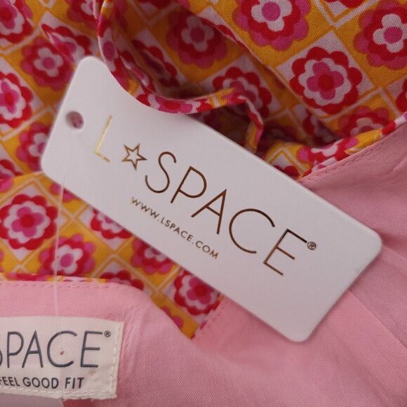 L Space Junie Patterned High-Low Wrap Dress Womens Size M - Picture 11 of 11